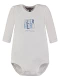Miniatyrbillede 5 af 6: Baby drengesæt: kaftan, bodysuit og shorts, blå Kanz