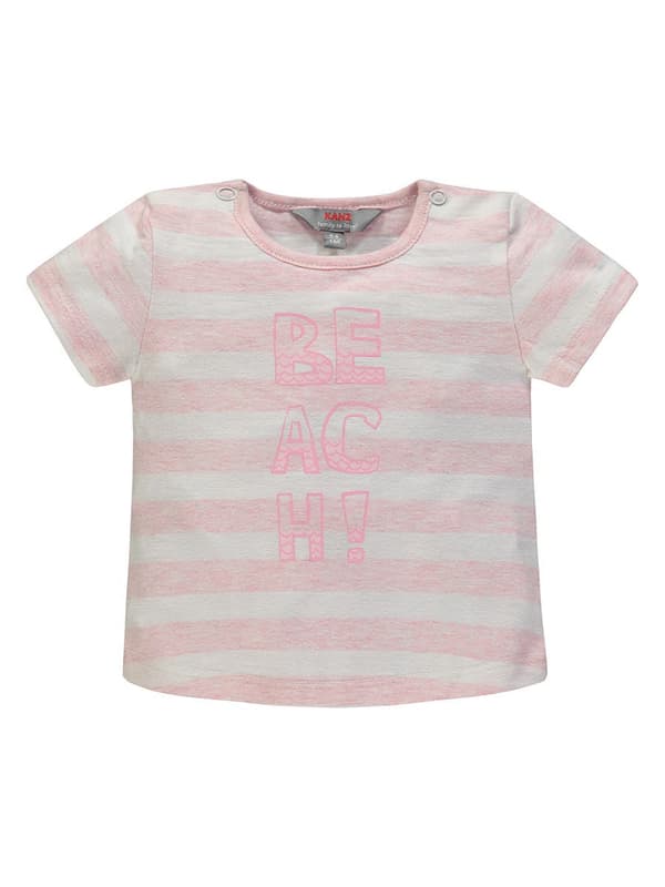 Babyflicka sommarset t-shirt + shorts rosa Kanz