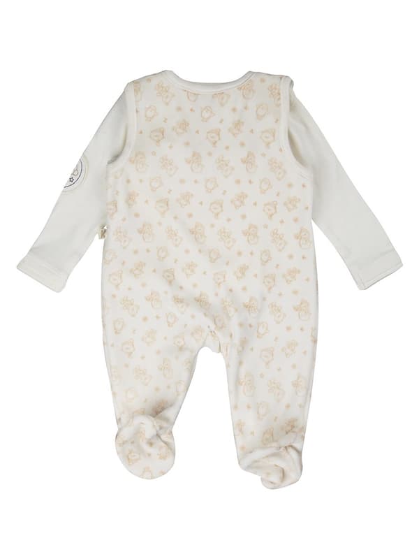 Baby pyjamas + blus vit Kanz