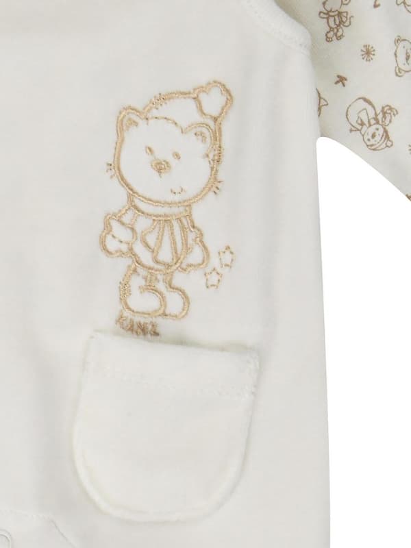 Baby pyjamas + blus vit Kanz