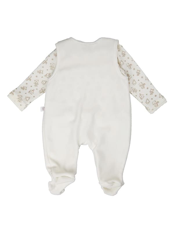 Baby pyjamas + blus vit Kanz