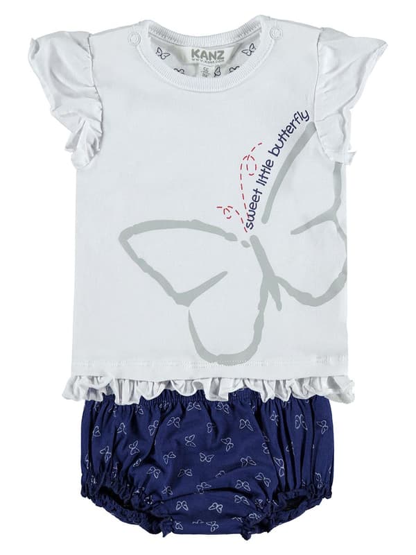 Pigersæt: bluse + shorts