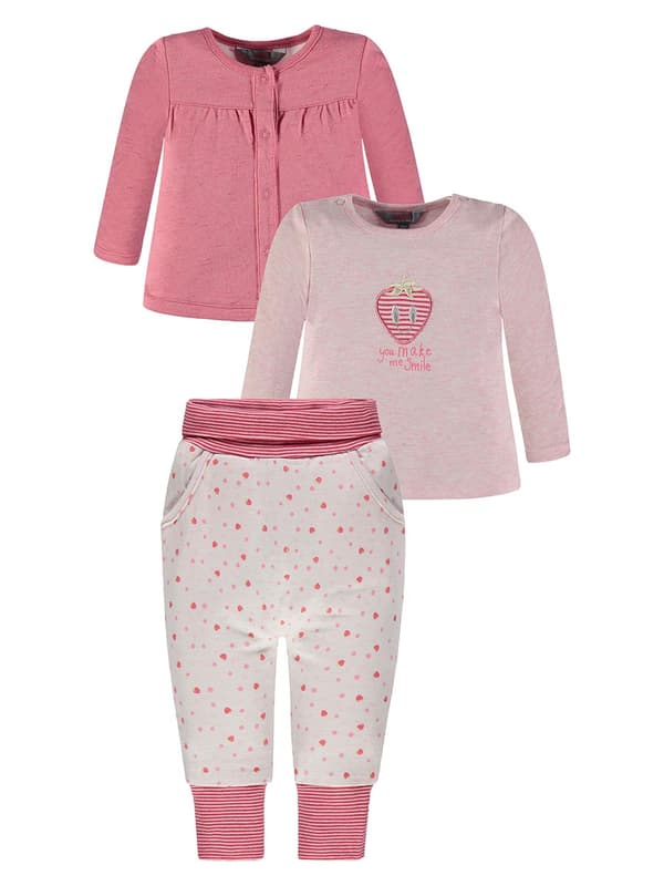 Flickset: tröja + blus + mjukisbyxor