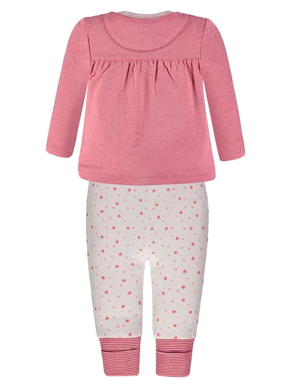 Flickset: tröja + blus + mjukisbyxor