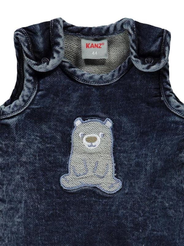 Babyset för pojke, blus + marinblå Kanz-sparkdräkt