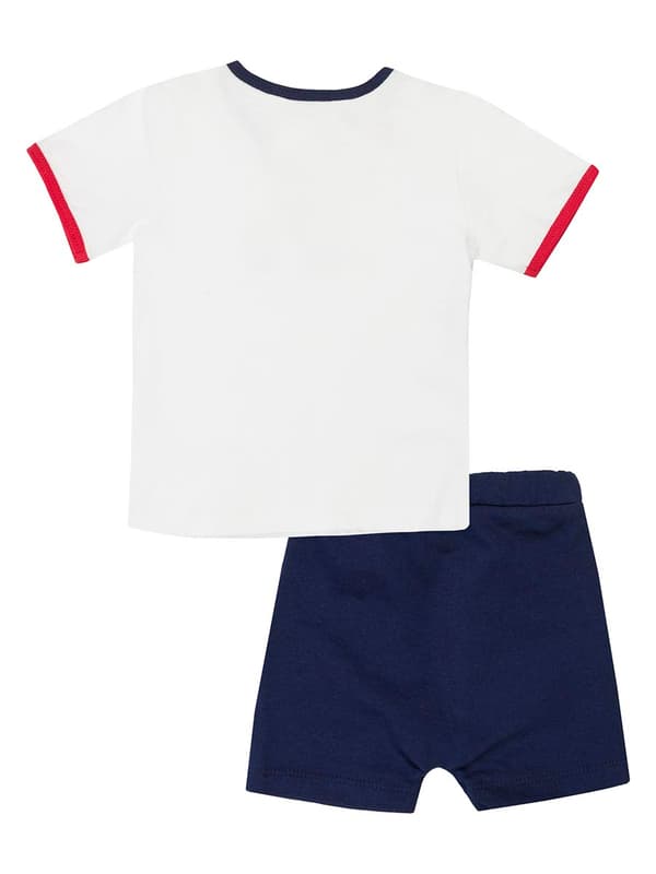 Baby t-shirt och marinblå shorts set Kanz