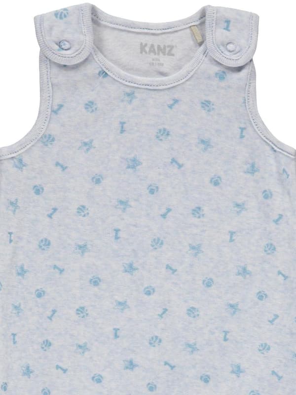 Blått set för pojkar, pyjamas med långärmad t-shirt Kanz