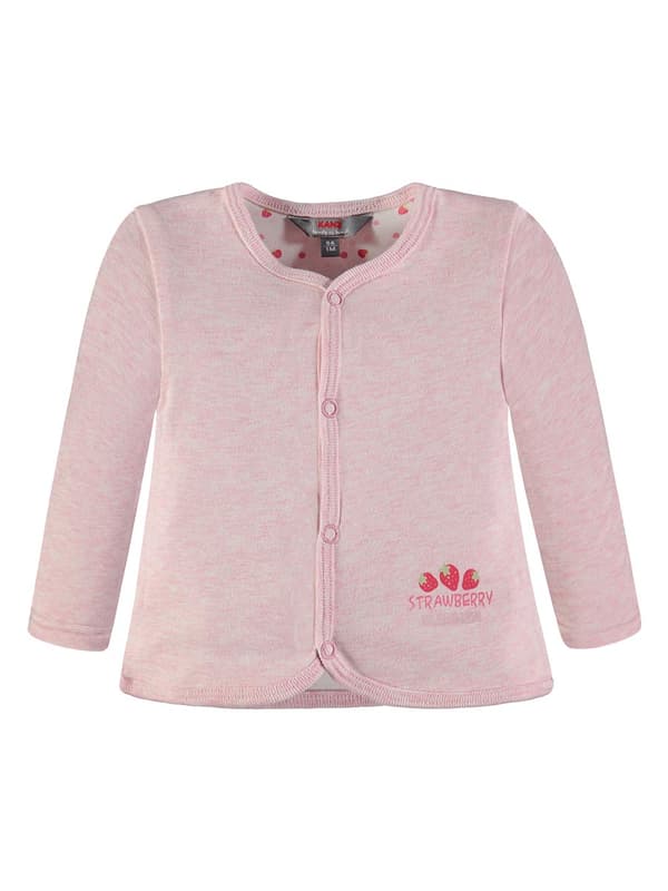 Tjejset, tröja, body och leggings, rosa ränder och hjärtan, Kanz