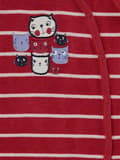 Miniatyrbild 3 av 3: Flickset, långärmad blus, pyjamas, vit och röd, Kanz