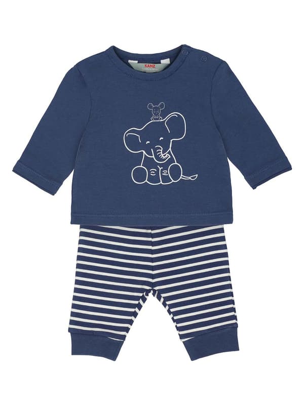 Babyset, Sparkdräkt, Långärmad blus, marinblå, Kanz
