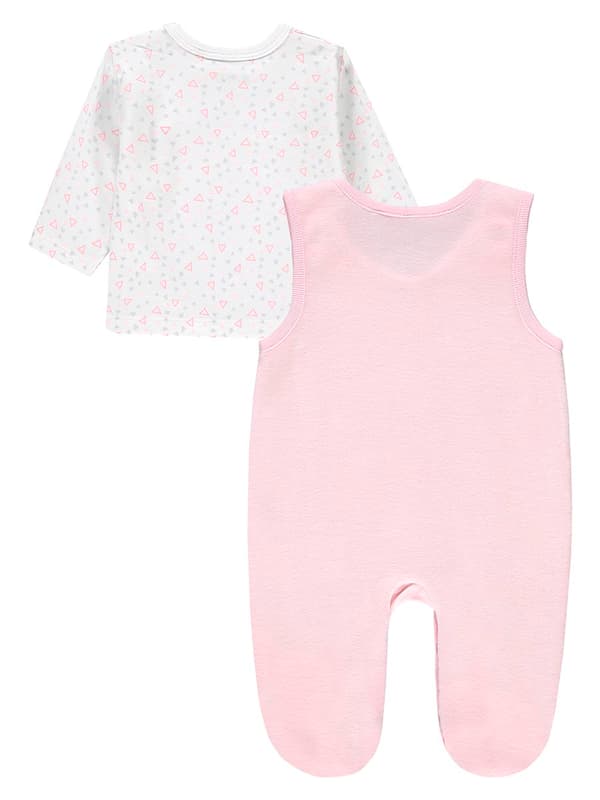 Flickset: blus + sparkdräkt, rosa, Kanz