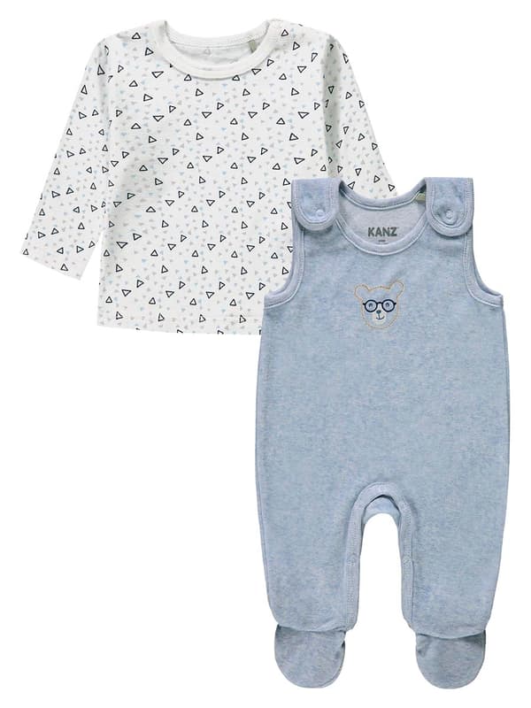 Pojkset: blus + sparkdräkt, blå, Kanz