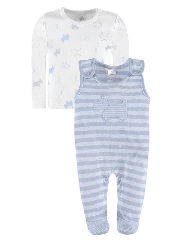 Babyset 2-delat, blus och pyjamas, blå, Kanz