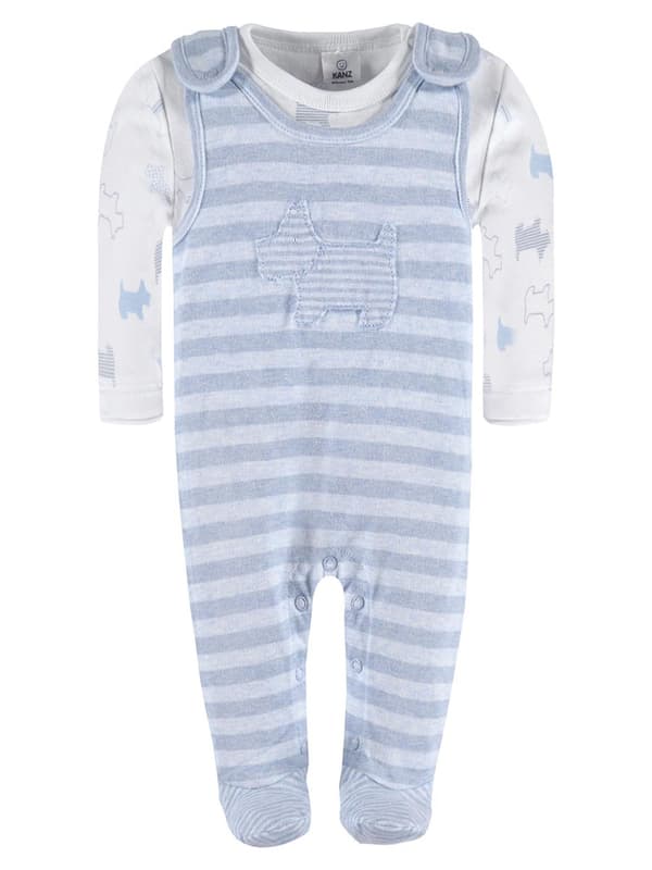 Babyset 2-delat, blus och pyjamas, blå, Kanz