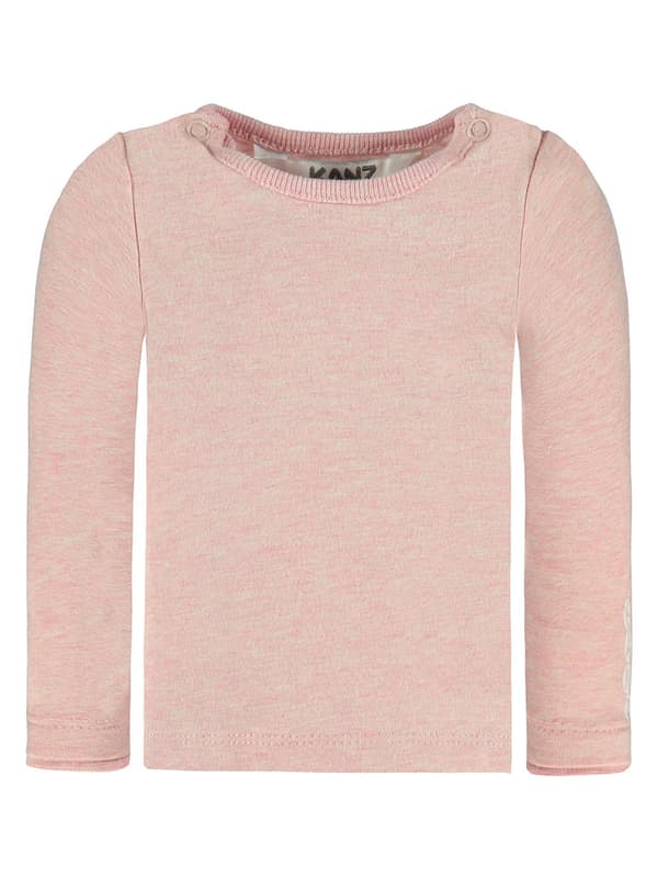 Set med bomullssparkdräkt och kaninblus, rosa Kanz