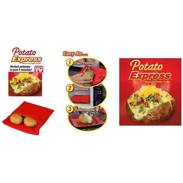 Matlagningspåse - Patato Express - Snabbmatlagning - 4 potatisar - Återanvändbar - Maskintvättbar