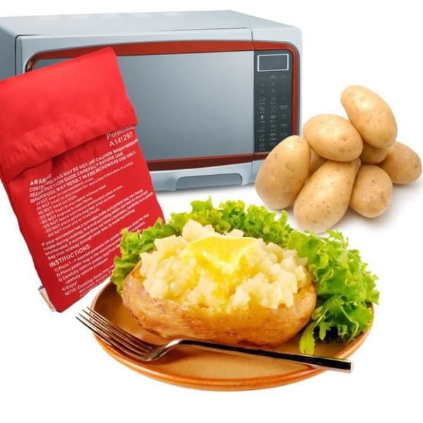 Påse för att koka röd potatis på 4 minuter i mikron