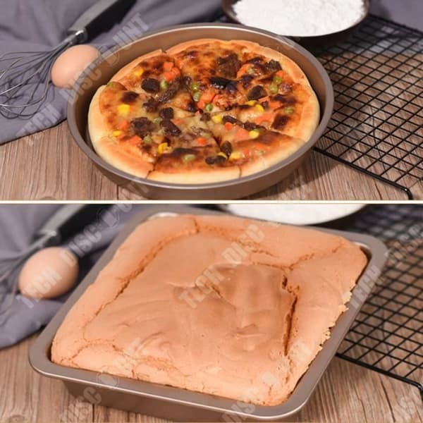 TD® Nonstick Carbon Steel Live Bottom Cake Tool, Brödlåda, Pizzapanna, Bakeware Tool Set