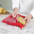 Miniatyrbild 4 av 6: Potato Express – Mikrovågsugnspåse för potatis – Snabb ångkokning på 4 minuter – Återanvändbar, tvättbar, utan fett