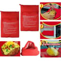 Miniatyrbild 3 av 4: Sachet de Cuisson - Potato Express - Housse Rapide - Fiber av Polyester - 25x19 cm - 4 Potatisar
