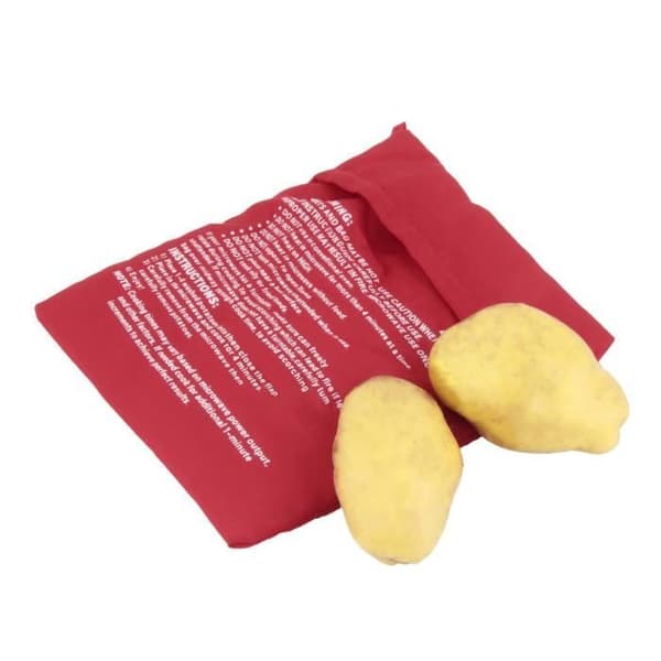 1st NY röd spispåse Tvättbar bakad potatis Mikrovågsugn Snabbmatlagning