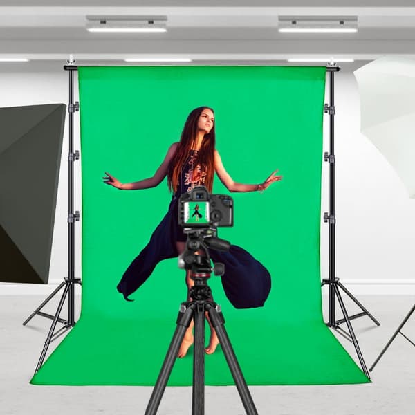Vihreä taustakangas, musliinikangas, Youtube-valokuvausstudio