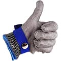 Miniatyrbild 1 av 4: Chainmail Butcher Glove Heavy Duty Rostfritt stål Blåskuren Högpresterande nivå 5 Skyddsstorlek S a960