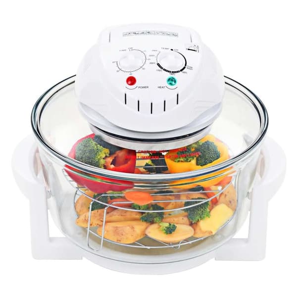 vidaXL halogen konvektionsovn med udbygningsring 1400 W 17 l