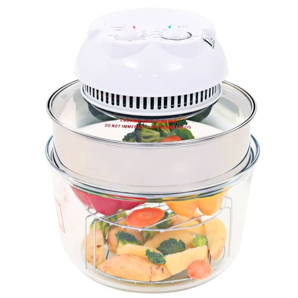 vidaXL Konvektionsugn halogen med expansionsring 800 W 10 L