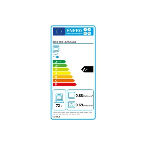 Mångsidig ugn BEKO BBIS13300XMSE 72 L 3000 W 100 W