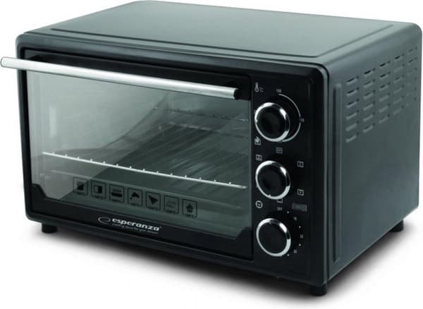 Esperanza EKO006 Miniovn med varmluft og spyd 25 l 1600W Sort