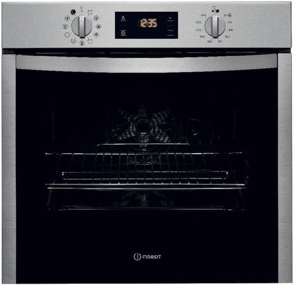 Indesit Inbyggnadsugn 71l 60cm A+ pyrolys rostfritt stål - ifw5844pix