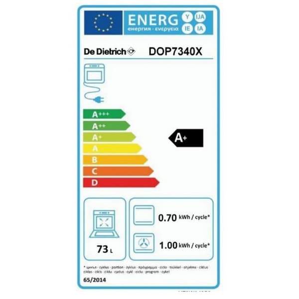 Pyrolysugn DE DIETRICH DOP7340X Rostfritt stål