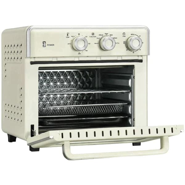 Rootz 5-i1 miniovn - 20 L Kapacitet - 1400w - 1 bagerist - 1 bageplade - 60 Min. Timer - Råhvid - 36L x 37,7W x 34,5H cm