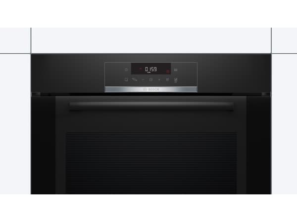 Bosch Serie 4 HBA372BB0, Medium, Elektrisk ovn, 71 l, 3600 W, 71 l, Vifteassistert