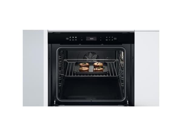 Whirlpool W7 OS4 4S2 H BL, Medium, Elektrisk ovn, 73 l, 73 l, Hydrolytisk, Innebygget