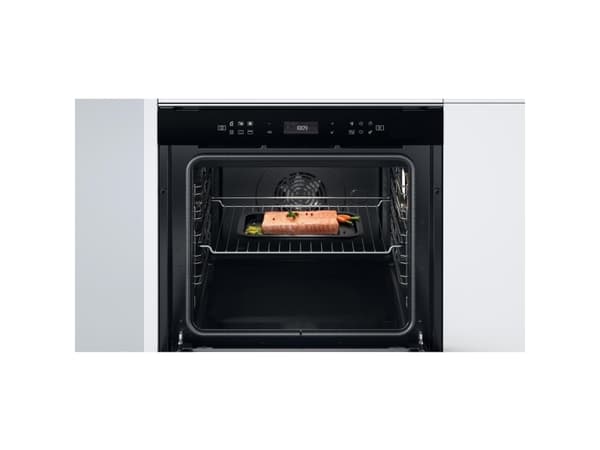 Whirlpool W7 OS4 4S2 H BL, Medium, Elektrisk ovn, 73 l, 73 l, Hydrolytisk, Innebygget
