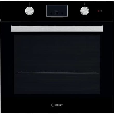 Indesit IFW 65Y0 J BL oven 66 L A Black, Stainless steel Svart, Rostfritt stål