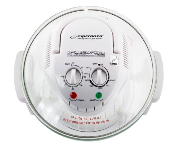 Esperanza EKO003 Kombinationshalogen 12 L 1400 W Transparent, vit