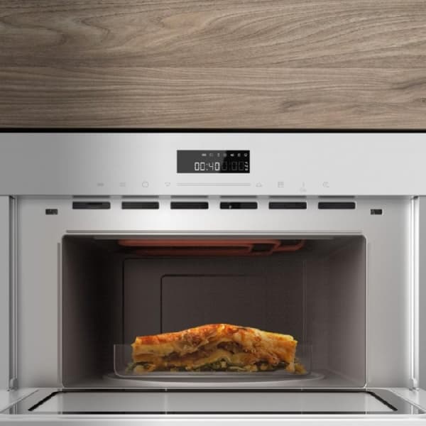 Cecotec Glass White built-in microwave oven with 34 l capacity, microwave function, grill mode, defrost, auto menu, speed cooking and electronic time