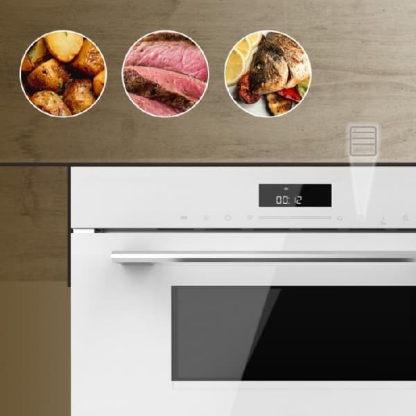 Cecotec Glass Black built-in microwave oven with 34 l capacity, microwave function, grill mode, defrost, auto menu, speed cooking and electronic time