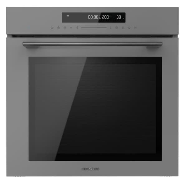 Cecotec Glass Grey Steak Master multifunction built-in oven with 72 l capacity, 13 functions with Pizza Master, Eco mode and defrost, electronic time