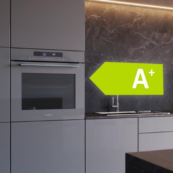 Cecotec Glass Grey Steak Master multifunction built-in oven with 72 l capacity, 13 functions with Pizza Master, Eco mode and defrost, electronic time
