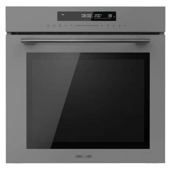Cecotec Glass Grey Steak Master multifunction built-in oven with 72 l capacity, 13 functions with Pizza Master, Eco mode and defrost, electronic time