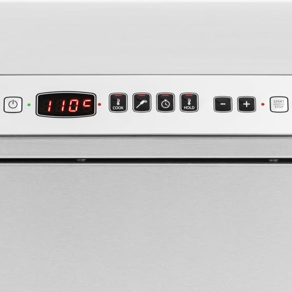 Lågtemperatur-ugn - Med temperaturgivare och timer - GN 1/1 - Royal Catering