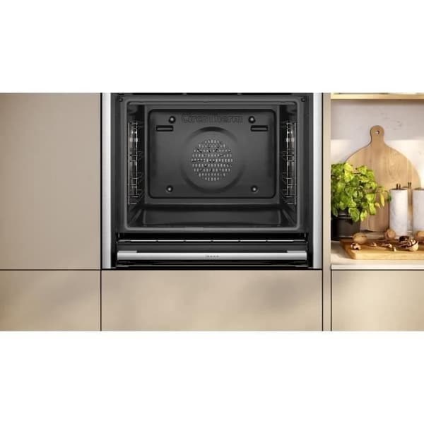 Neff Inbyggd multifunktionsugn 71l 60cm a+ pyrolyssvart - B64CS71N0
