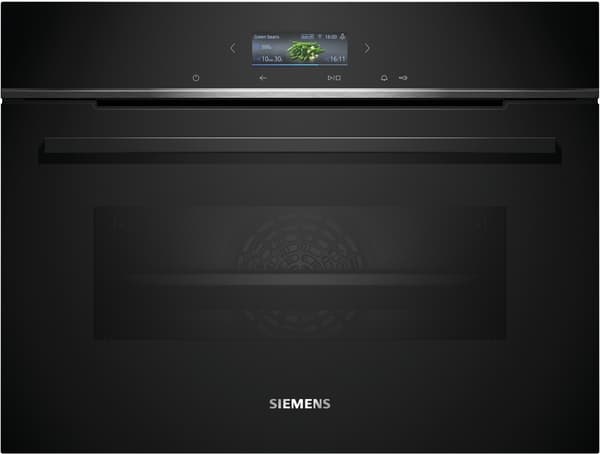 Siemens CB734G1B1, Medium, Elektrisk ovn, 47 l, 47 l, 30 - 300 °C, Katalytisk + hydrolytisk Sort