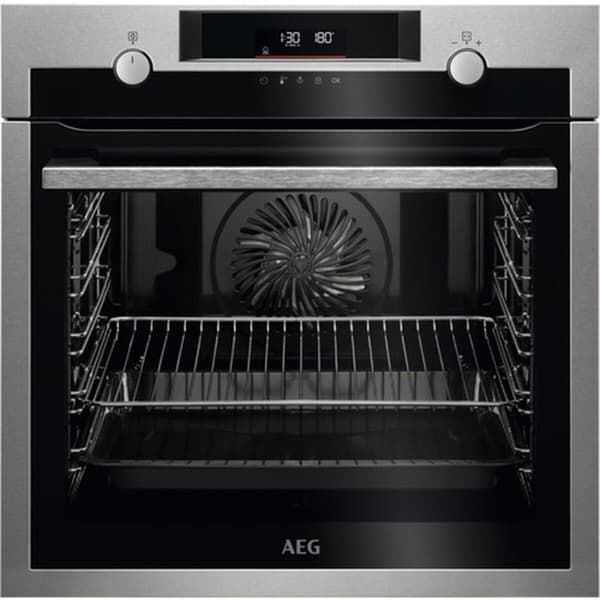 Pyrolytisk ugn AEG BPE53516XM 3500 W 71 L Svart, Rostfritt stål