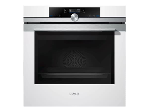 Siemens iQ700 HB634GBW1 - Ovn - innebygd - fordypning - bredde: 56 cm - dybde: 55 cm - høyde: 58.5 cm - med selvrens - Klasse A+ - hvit