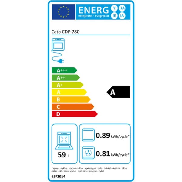Stekeovn Cata CDP780ASBK 2450 W 59 L